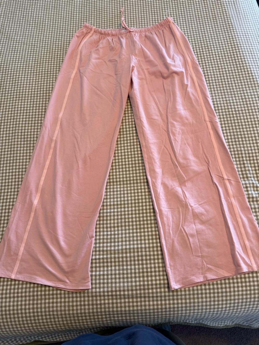 Women's Wide-Leg Lounge Pants in Dusty Pink